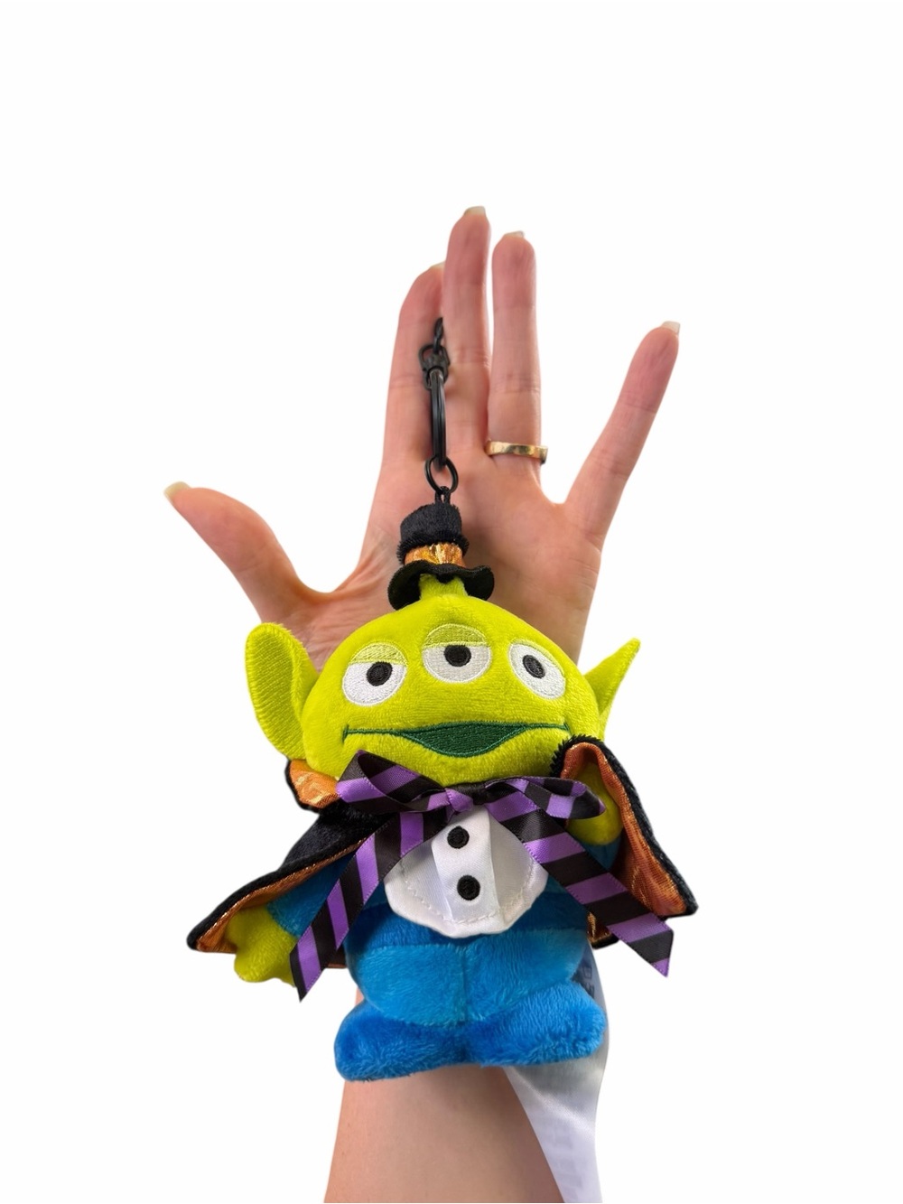 NWT Disney Parks Green Alien Halloween Plush Keychain